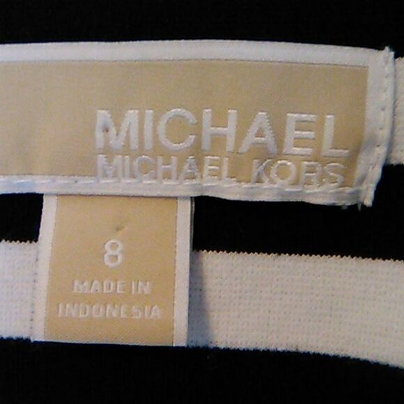 MICHAEL Michael Kors Ponte Knit Striped Dresd - Picture 7 of 12